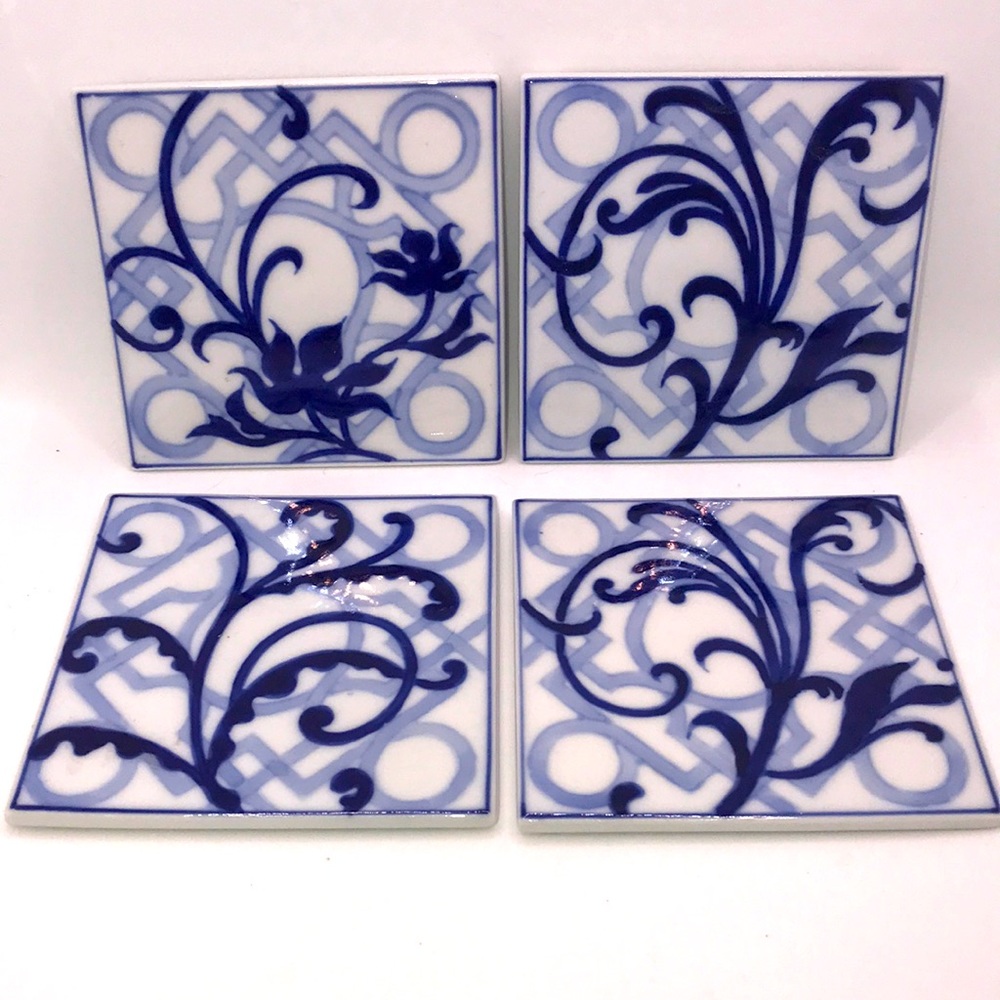 🧡 Bombay Company 4 Piece Coaster Set 🧡